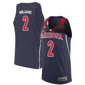 Men's Arizona Wildcats Brandon Williams #2 University Navy Jersey 329295-746