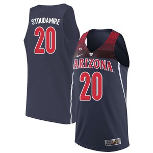 Mens Arizona Wildcats Damon Stoudamire #20 Navy Basketball Jerseys 686755-948