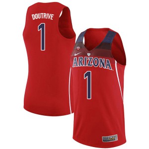 Men's Arizona Wildcats Devonaire Doutrive #1 Player Red Jerseys 498960-557