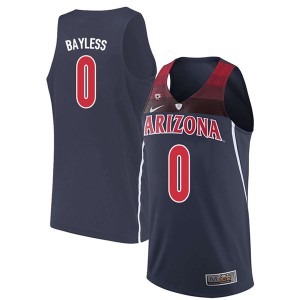 Men's Arizona Wildcats Jerryd Bayless #0 Embroidery Navy Jersey 819594-392