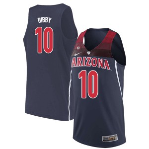 Men's Arizona Wildcats Mike Bibby #10 Navy College Jerseys 342227-209