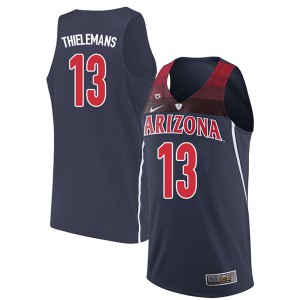 Men Arizona Wildcats Omar Thielemans #13 Embroidery Navy Jerseys 924333-107