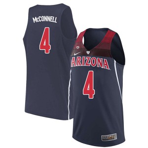 Mens Arizona Wildcats T.J. McConnell #4 Basketball Navy Jerseys 105398-942