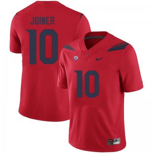 Men's Arizona Wildcats Jamarye Joiner #10 Red Official Jerseys 582074-468