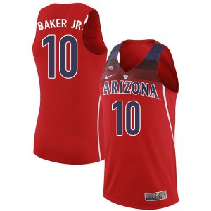Men Arizona Wildcats Jemarl Baker Jr. #10 NCAA Red Jerseys 485128-129