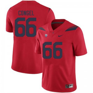 Men's Arizona Wildcats Robert Congel #66 Red Stitched Jerseys 614924-364
