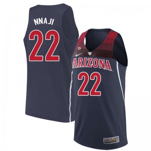 Men's Arizona Wildcats Zeke Nnaji #22 Navy Player Jersey 747732-630
