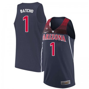 Men's Arizona Wildcats Daniel Batcho #1 Official Navy Jerseys 102910-146