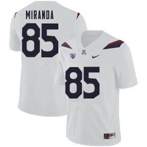 Men Arizona Wildcats Roberto Miranda #85 Stitch White Jerseys 879927-423