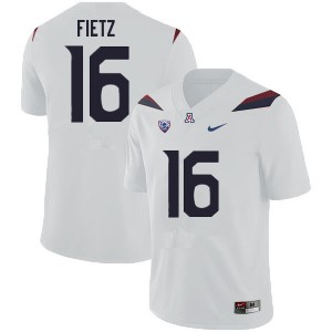 Men Arizona Wildcats Cameron Fietz #16 White Stitch Jerseys 128161-261