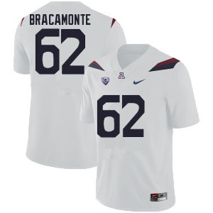 Mens Arizona Wildcats Jacob Bracamonte #62 White Player Jersey 487191-493