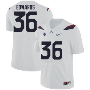 Men's Arizona Wildcats RJ Edwards #36 NCAA White Jerseys 329207-107