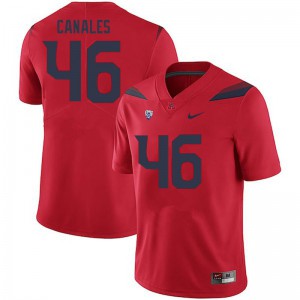 Mens Arizona Wildcats Thor Canales #46 Red College Jerseys 975426-280