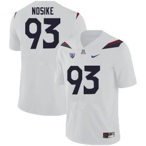 Men Arizona Wildcats Ugochukwu Nosike #93 Player White Jerseys 416742-489