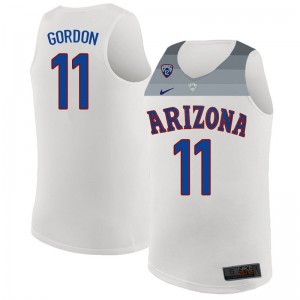 Men Arizona Wildcats Aaron Gordon #11 Stitched White Jersey 802681-378