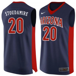 Mens Arizona Wildcats Damon Stoudamire #20 Navy Player Jersey 380877-227