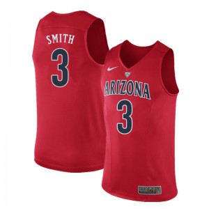 Men Arizona Wildcats Dylan Smith #3 Official Red Jersey 817039-237