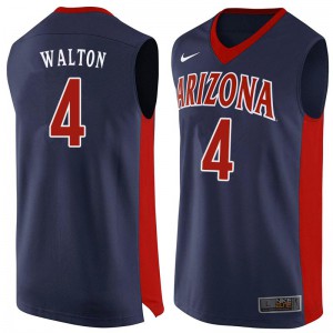 Mens Arizona Wildcats Luke Walton #4 NCAA Navy Jerseys 896573-580