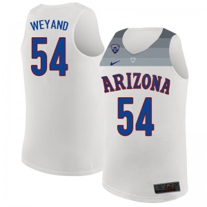 Men Arizona Wildcats Matt Weyand #54 High School White Jersey 333575-585