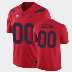 Mens Arizona Wildcats Custom #00 Stitch Red Jerseys 291800-115