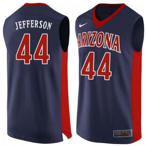 Mens Arizona Wildcats Richard Jefferson #44 Basketball Navy Jerseys 484006-781