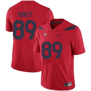 Mens Arizona Wildcats Ricky Hunley #89 Red Stitch Jersey 995873-828