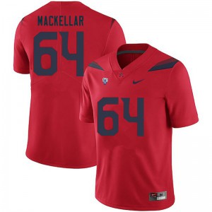 Mens Arizona Wildcats Seth MacKellar #64 Alumni Red Jerseys 204597-419