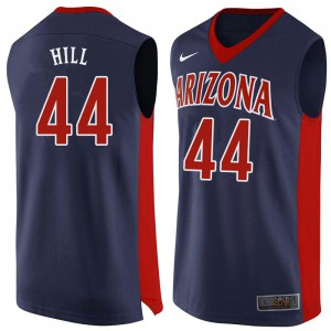 Men's Arizona Wildcats Solomon Hill #44 Navy Embroidery Jersey 791156-550