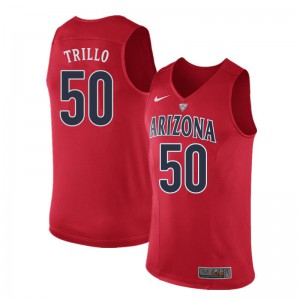Mens Arizona Wildcats Tyler Trillo #50 Red Basketball Jersey 960284-606