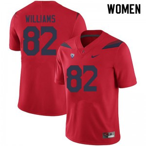 Women's Arizona Wildcats Zach Williams #82 Official Red Jerseys 718348-197