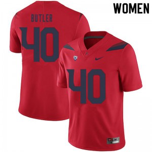 Women's Arizona Wildcats Jashon Butler #40 NCAA Red Jersey 820747-854