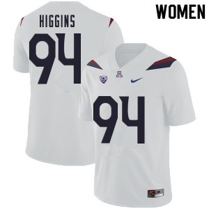 Women Arizona Wildcats Naz Higgins #94 White College Jersey 599605-210