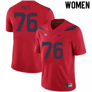 Womens Arizona Wildcats Anthony Patt #76 Red Alumni Jersey 140742-846