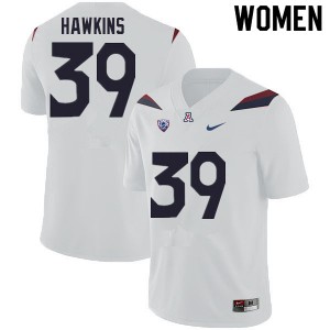Women's Arizona Wildcats Kameron Hawkins #39 White Alumni Jersey 838737-471