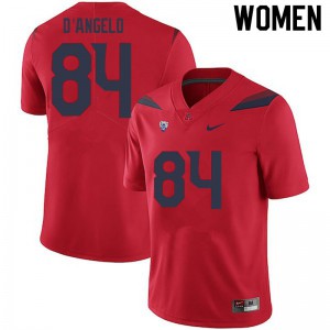 Women's Arizona Wildcats Tristen D'Angelo #84 Red Player Jerseys 450942-936