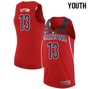 Youth Arizona Wildcats Deandre Ayton #13 Stitched Red Jersey 883597-142