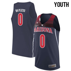 Youth Arizona Wildcats Jerryd Bayless #0 Navy Basketball Jerseys 694791-924