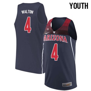 Youth Arizona Wildcats Luke Walton #4 Navy Official Jerseys 516168-443