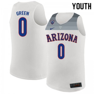 Youth Arizona Wildcats Josh Green #0 White Alumni Jerseys 891870-991