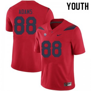 Youth Arizona Wildcats Tre Adams #88 Red Stitch Jersey 184936-656