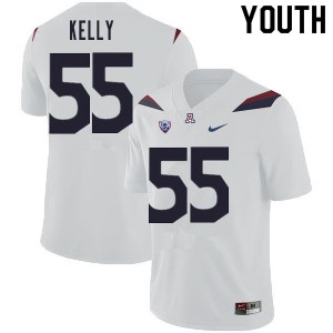 Youth Arizona Wildcats Chandler Kelly #55 White NCAA Jerseys 242421-673