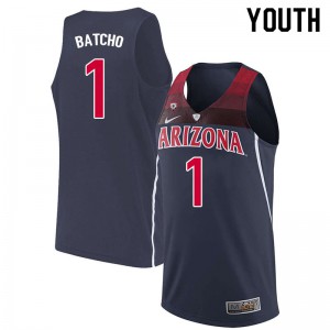 Youth Arizona Wildcats Daniel Batcho #1 Navy Stitched Jerseys 888016-773