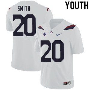 Youth Arizona Wildcats Darrius Smith #20 White NCAA Jersey 398847-835