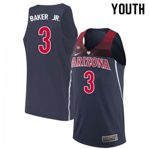 Youth Arizona Wildcats Jemarl Baker Jr. #3 High School Navy Jerseys 933932-318