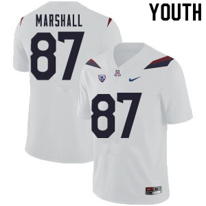 Youth Arizona Wildcats Stacey Marshall #87 Stitched White Jerseys 730133-240