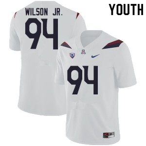 Youth Arizona Wildcats Dion Wilson Jr. #94 Official White Jersey 799169-610