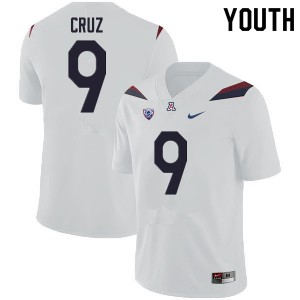 Youth Arizona Wildcats Gunner Cruz #9 White Alumni Jersey 636900-354
