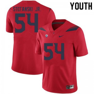 Youth Arizona Wildcats Matthew Stefanski Jr. #54 Stitched Red Jerseys 972922-887