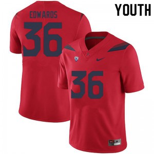 Youth Arizona Wildcats RJ Edwards #36 Stitch Red Jersey 550359-688