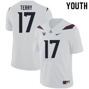 Youth Arizona Wildcats Regen Terry #17 White Player Jerseys 731986-271